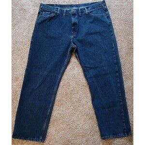 Wrangler Men's Jeans Relaxed Fit Blue Denim Pants Size 44x30